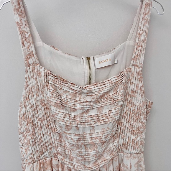 Anthropologie Cream Pink Floral Jumpsuit - Picture 8 of 16